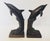 Mid-Century Modern Vintage Pair of Bronze Dolphin Bookends, Mid-Century Nautical Sculptural Decor For Sale - Image 3 of 13