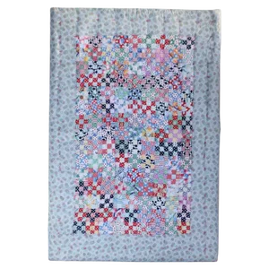 Mounted Postage Stamp Crib Quilt From Pennsylvania
