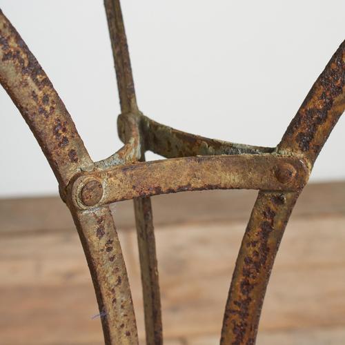 Vintage French Iron Cafe Bistro Table, 1920s For Sale - Image 6 of 8