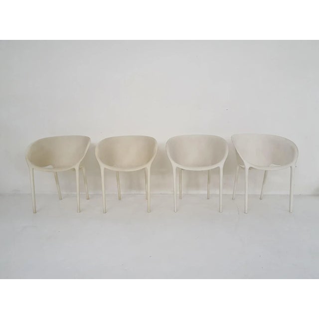 Vintage Italian Soft Eggchairs by Philippe Starck for Driade, 2000s, Set of 4 For Sale - Image 10 of 10