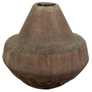 Mid-Century German Brutalist Studio Pottery Vase by Lu and Gerd Grove, 1963