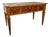 French Louis XVI Style Walnut Writing Desk with Leather Top, Early 20th Century For Sale