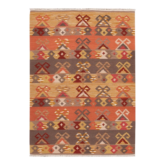 21st Century Modern Kilim Rug 5 '10'' X 8'1'' For Sale