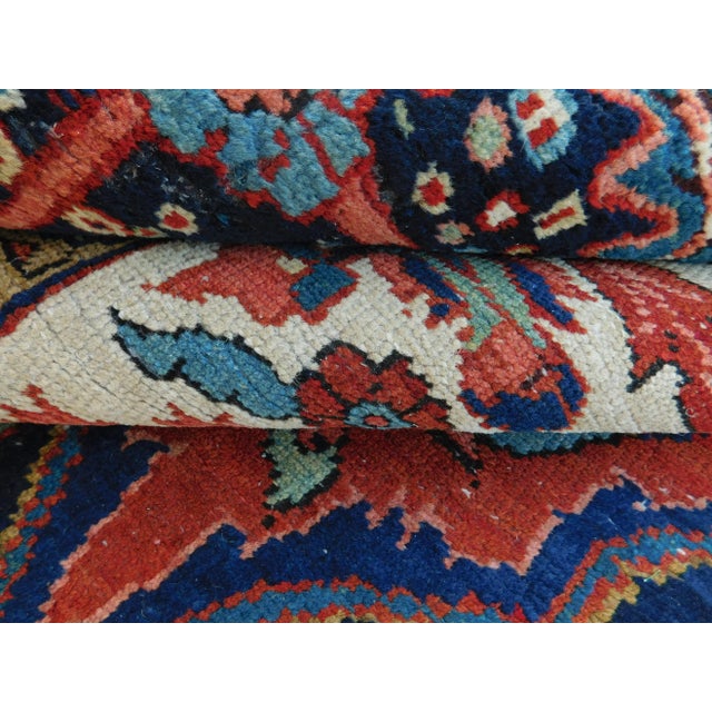 Antique Persian Heriz Rug 11'x 8'3" For Sale - Image 12 of 13