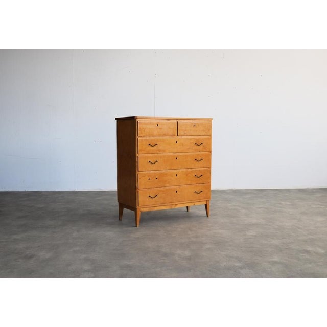 Brown Vintage Chest of Drawers, Sweden, 1960s For Sale - Image 8 of 8