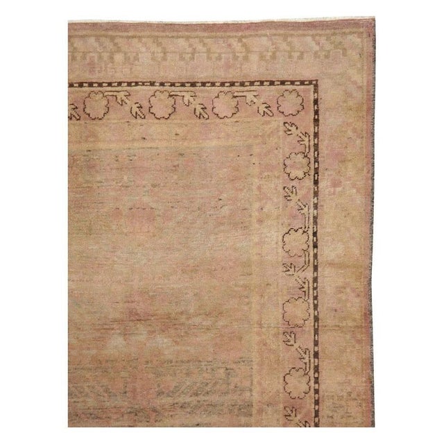 Mid-20th Century Handmade East Turkestan Khotan Gallery Carpet For Sale - Image 4 of 10