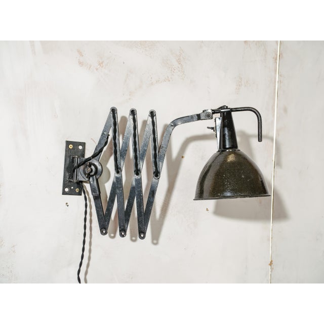 1930s Scissor Wall Lamp by Wilhelm Bader Wagenfeld, 1930s For Sale - Image 5 of 13