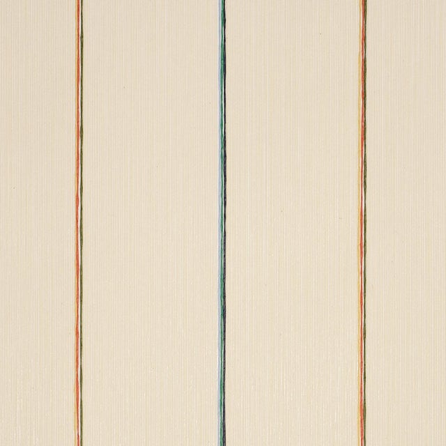 Contemporary SAMPLE - Schumacher X Backdrop Draper Stripe Wallpaper In Moonlight For Sale - Image 3 of 4