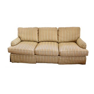 Late 20th Century Baker Furniture 3 Cushion Sofa For Sale