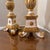 Beautoful pair of luscious white and gold, Italian candlesticks, beautiful size and colors, hand carved and gilded unusual...