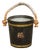 Late 19th Century English Oak Champaign Bucket with Coat of Arms For Sale