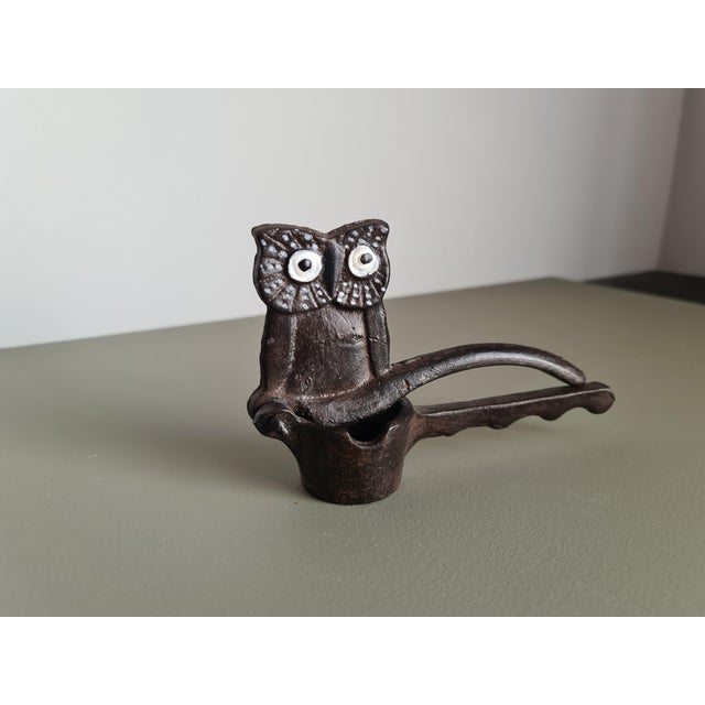 Vintage Owl Nutcracker in Cast Iron, 1960 For Sale - Image 3 of 7