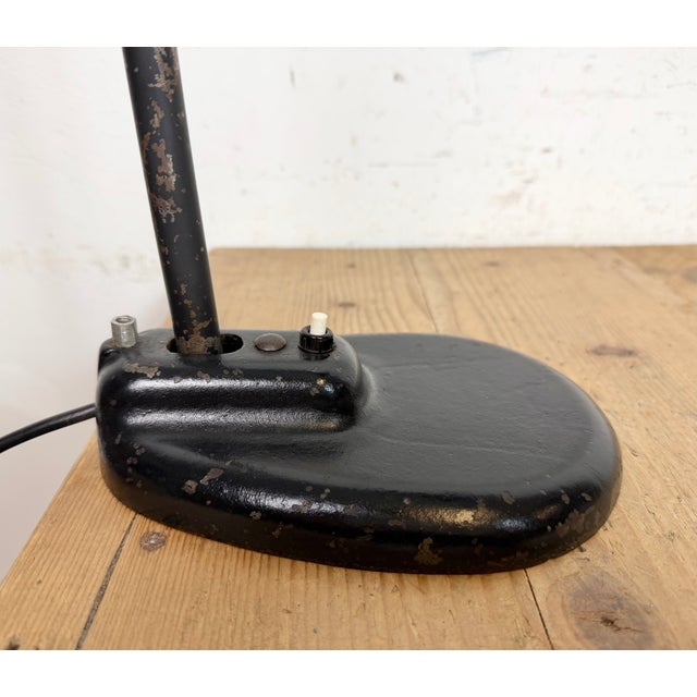 Bauhaus Industrial Black Table Lamp, 1930s For Sale - Image 13 of 18