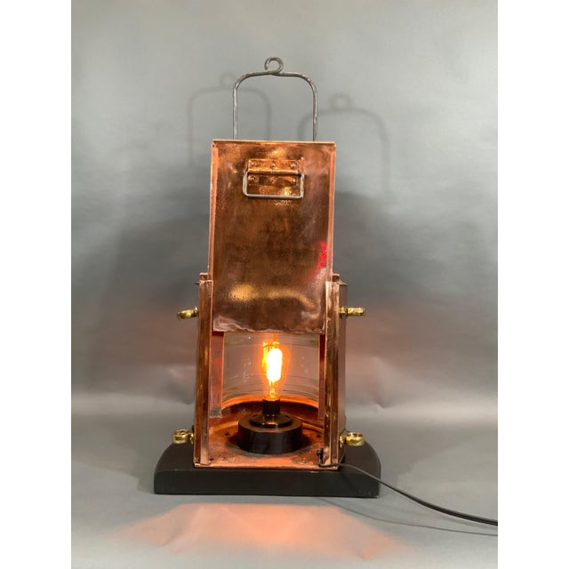 Copper Masthead "Griffiths & Sons" Lantern For Sale In Boston - Image 6 of 8
