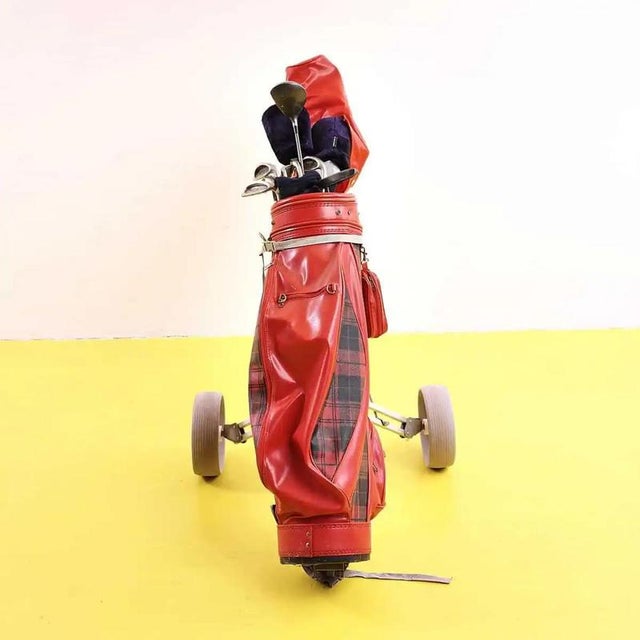 Vintage Red Golf Buggy For Sale - Image 9 of 10