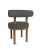Moca Chair in Safire 09 Fabric and Smoked Oak by Studio Rig for Collector For Sale - Image 4 of 7