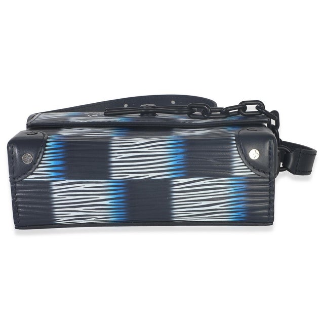 2020s Black Blue Damier Rush Epi Steamer Wearable Wallet For Sale - Image 5 of 9