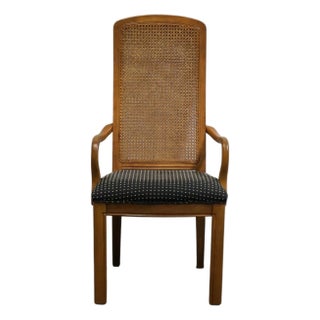 Bernhardt Furniture Contemporary Modern Cane Back Dining Arm Chair 275-521 For Sale