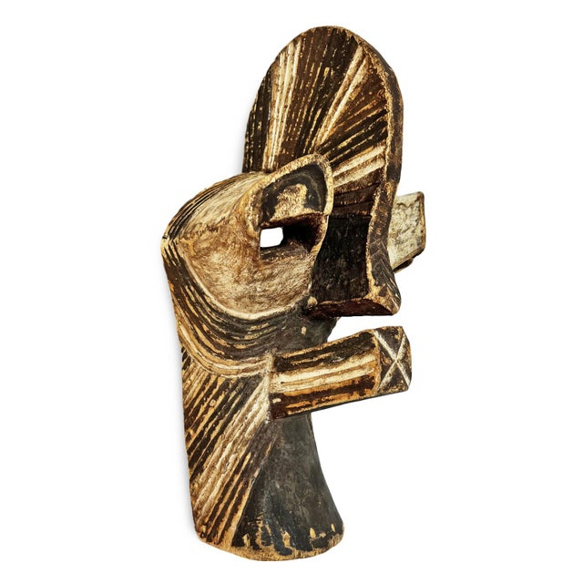 Vintage Mid 20th Century Songye Mask For Sale - Image 4 of 10