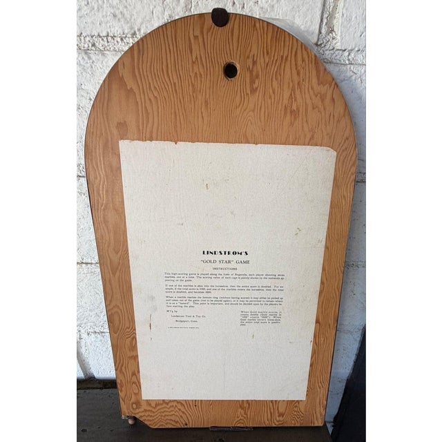 1930s Lindstroms Gold Star Metal Game Board For Sale In Los Angeles - Image 6 of 8