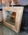 Tan Deep Grain Rustic Wood Wall Mirror For Sale - Image 8 of 8