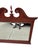 Chippendale Thomasville Collectors Cherry Wall Dresser Mirror Chippendale Broken Arch Top For Sale - Image 3 of 7