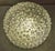 Metal Vintage Ceiling Lamp with Black Metal Mounting and Clear Relief Glass Shade, 1980s For Sale - Image 7 of 7