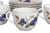 A set of six English porcelain teacups and saucers by Royal Worcester in their Evesham pattern, dated 1961. Decorated with...