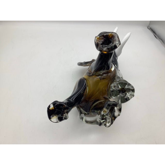 Vintage Glass Elephant Sculpture For Sale In Sacramento - Image 6 of 7