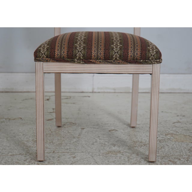 Set of 4 Wheat Carved Back Dining Room Chairs For Sale - Image 11 of 18