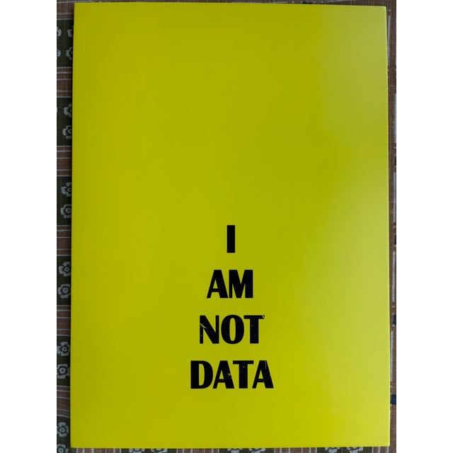 Contemporary 2019 “I Am Not Data” Painting From the Playlist Series by Mukesh Shah in Aluminum For Sale - Image 3 of 6