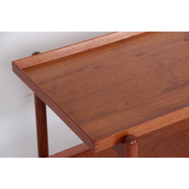 Tray Table in Teak with Two Trays by Poul Hundevad for Hundevad & Co. For Sale - Image 5 of 16