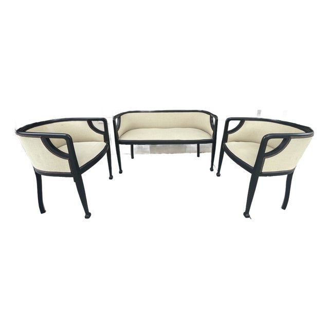 Three Piece Salon Viennese Secession Movement For Sale