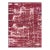 Vintage Distressed Overdyed Handmade Ruby-Red Abstract Wool Rug For Sale