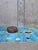 Textile Blue Handwoven Berber Wool Rug - 8.9 X 7.2 Ft For Sale - Image 7 of 9
