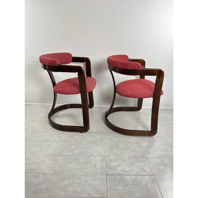 Mid-Century Modern Set of Mid-Century Italian Curved Wooden Chairs attributed to Achille and Piergiacomo Castiglioni, 1960s For Sale - Image 3 of 9