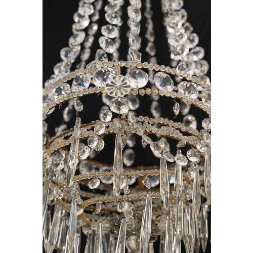 Napoleon III Chandelier with Crystal Pendants For Sale - Image 8 of 9
