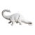 Vintage Italian Bassano Ceramic Dinosaur Sculpture - White Pottery Brontosaurus Figure, 1970s For Sale
