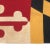 American Oversize Vintage Sewn Cotton State Flag of Maryland For Sale - Image 3 of 7