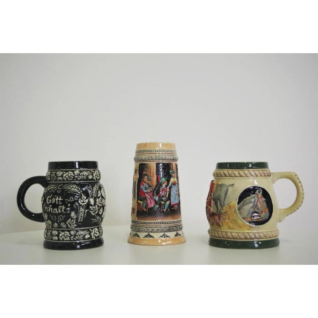 Porcelain beer mugs 80s h11 x w12 x d10 h12 x w11 x d8 h14 x w12 x d8,5.