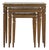 Set of 3 Italian Florentine Nesting Tables, Circa 1960 For Sale