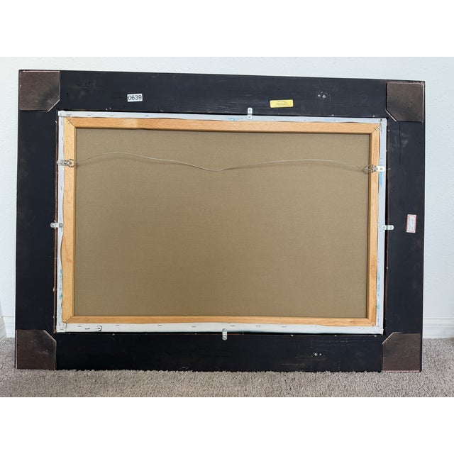 Large Original Marine Oil Painting Tall Ship on Open Sea Nautical Seascape For Sale - Image 10 of 10