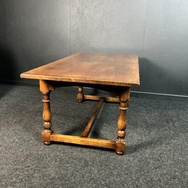 Oak Acorn Refectory Table, 1920 For Sale - Image 3 of 6