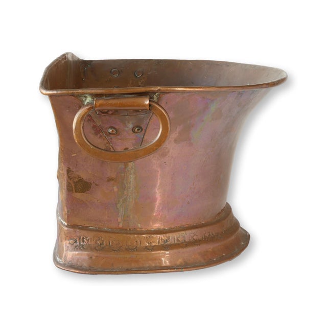 Antique 19th-Century French Copper Two Piece Lavabo Fountain For Sale - Image 4 of 12