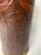 Art Nouveau Umbrella Stand Basket Embossed Leather Decorated Red Roses, 1900 For Sale - Image 3 of 17
