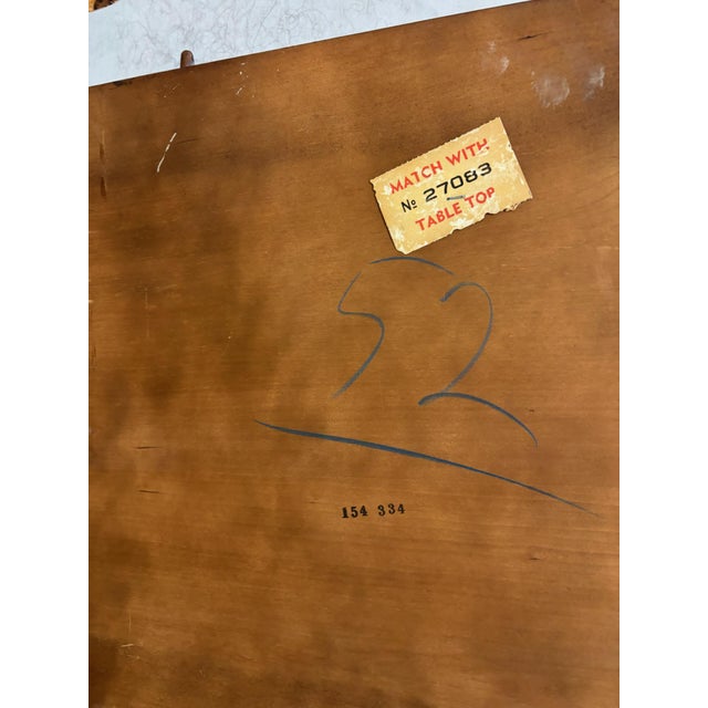 Vintage Drexel Georgian Style Cherry Double Pedestal Dining Table For Sale - Image 11 of 16