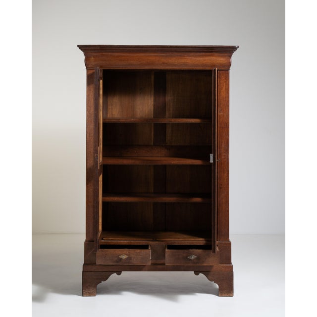 Oak Vitrine in Original Patina, Antique, France, Circa 1880 For Sale - Image 9 of 11