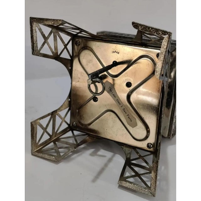 Vintage Musical Eiffel Tower Liquor Decanter For Sale - Image 9 of 12