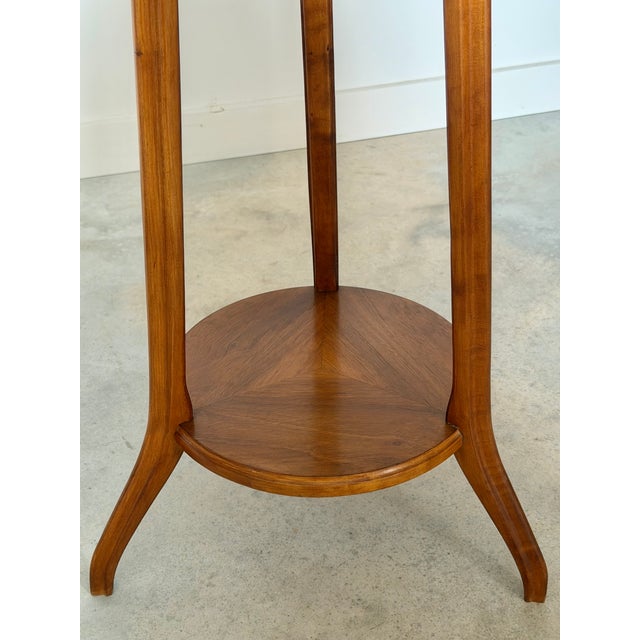 Louis Majorelle Art Nouveau Side Table / Boudoir Table Marquetry Pair Available For Sale - Image 16 of 18