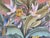 Oversize- Vintage Balinese Tropical Birds & Banana Leaf Acrylic Painting on Canvas For Sale - Image 10 of 14